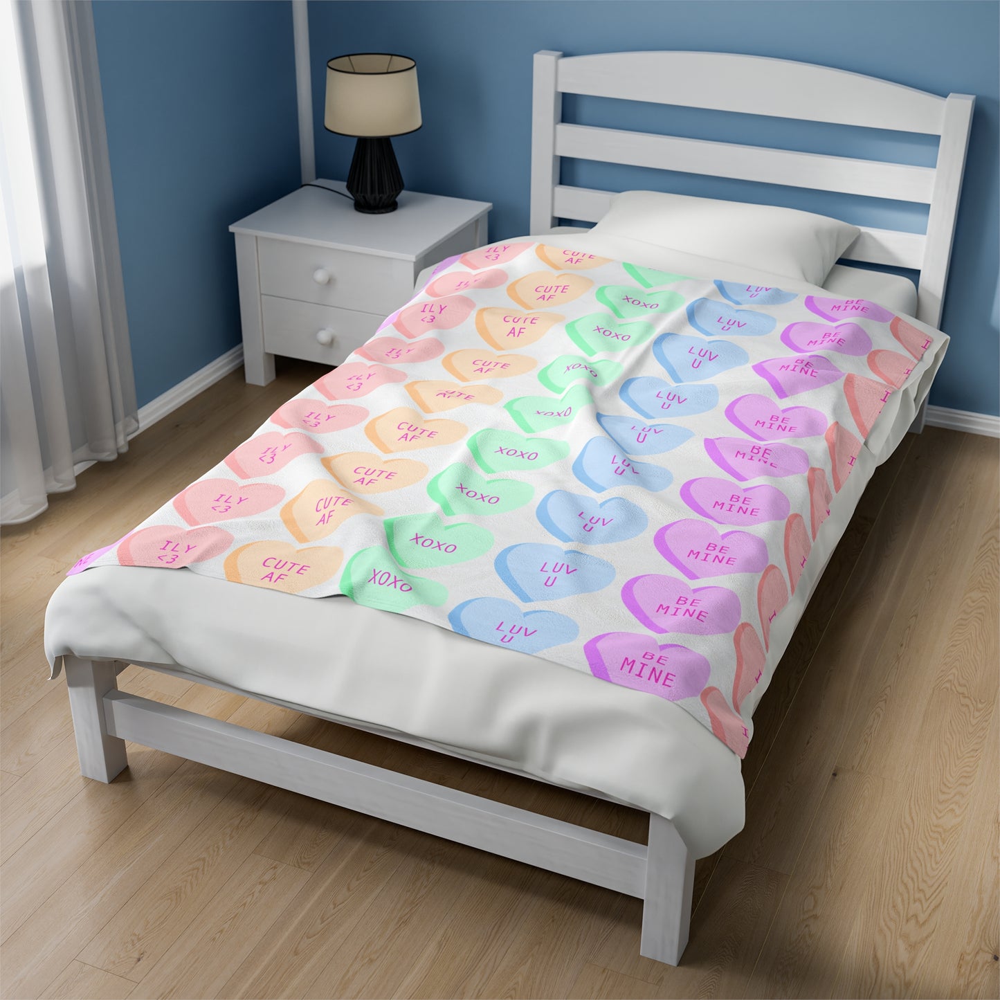 Conversation Heart Blanket