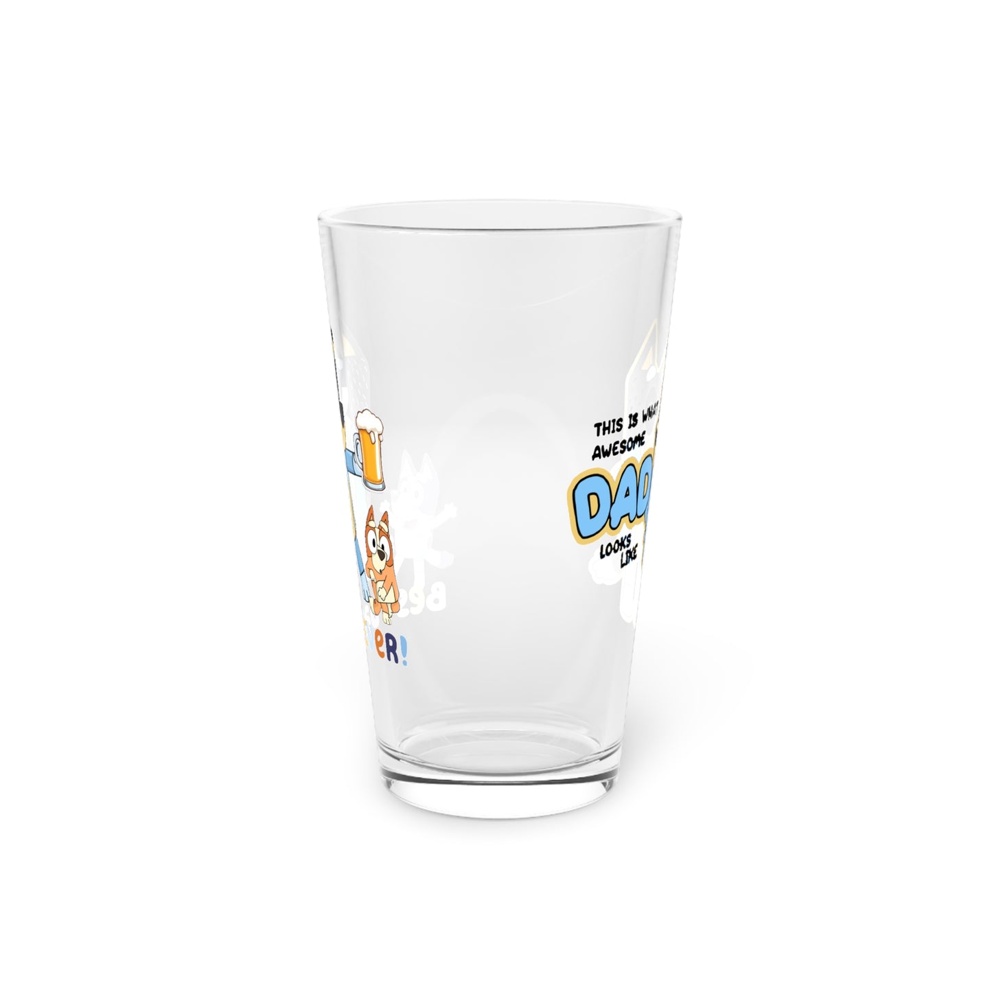 This is what a cool Dad looks like Beer Glass
