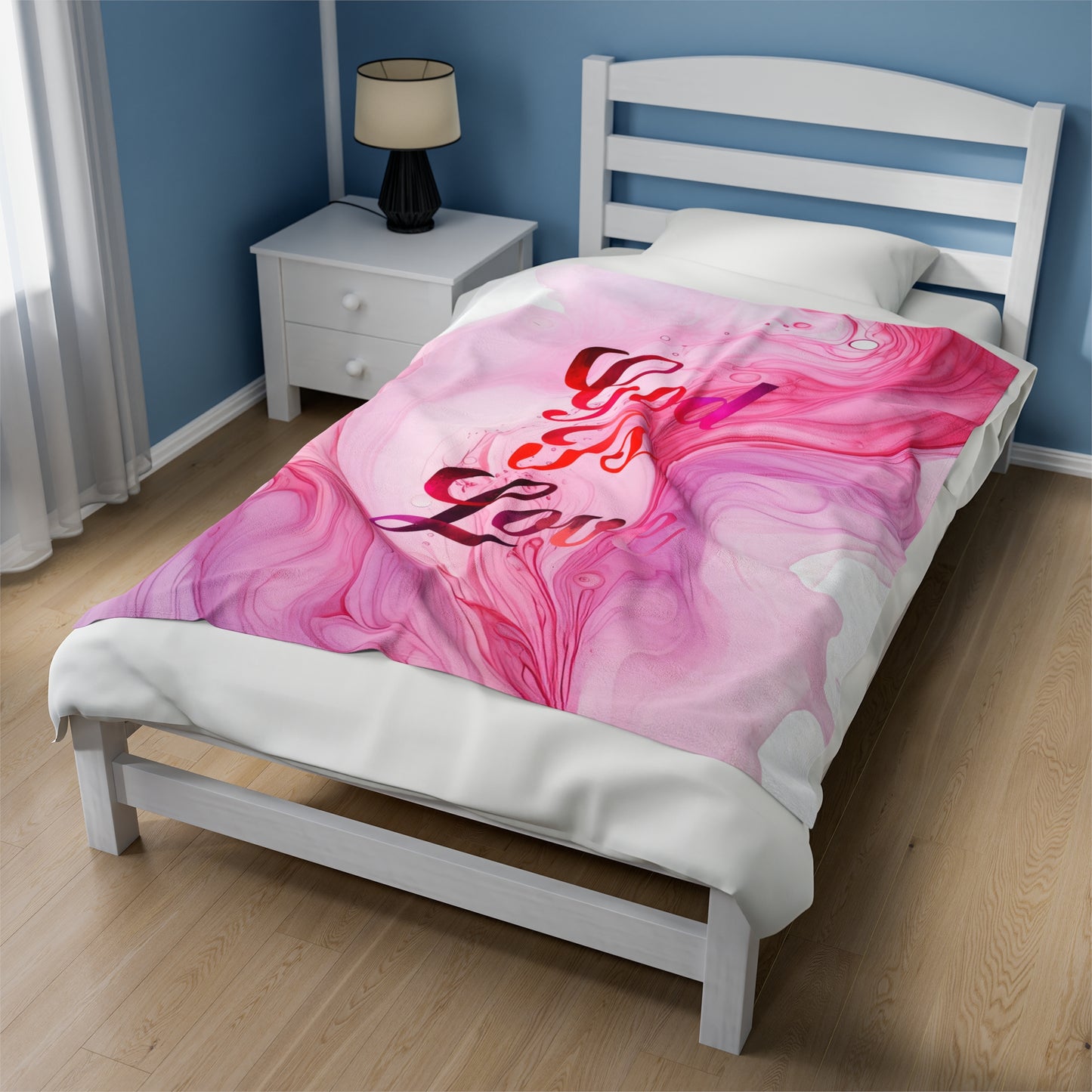 God Is Love Velveteen Plush Blanket