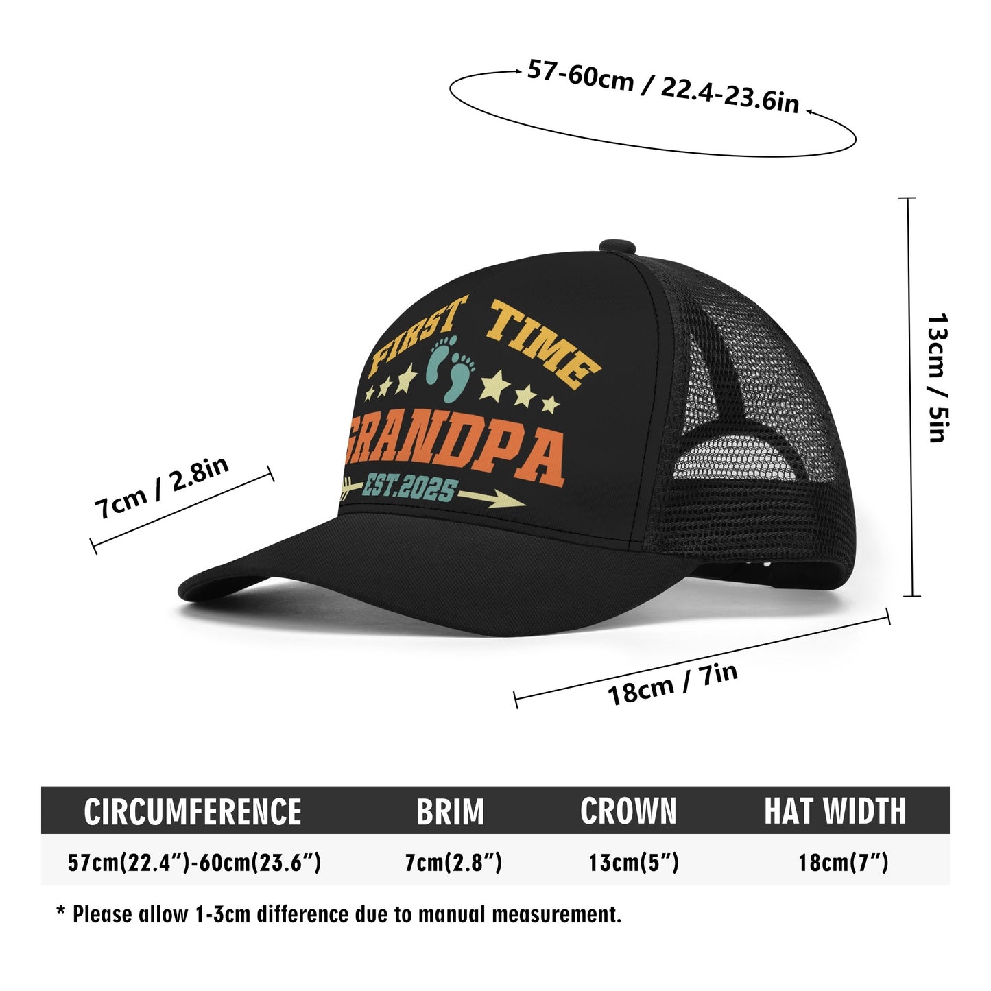 New Grandpa Mesh Trucker Hats