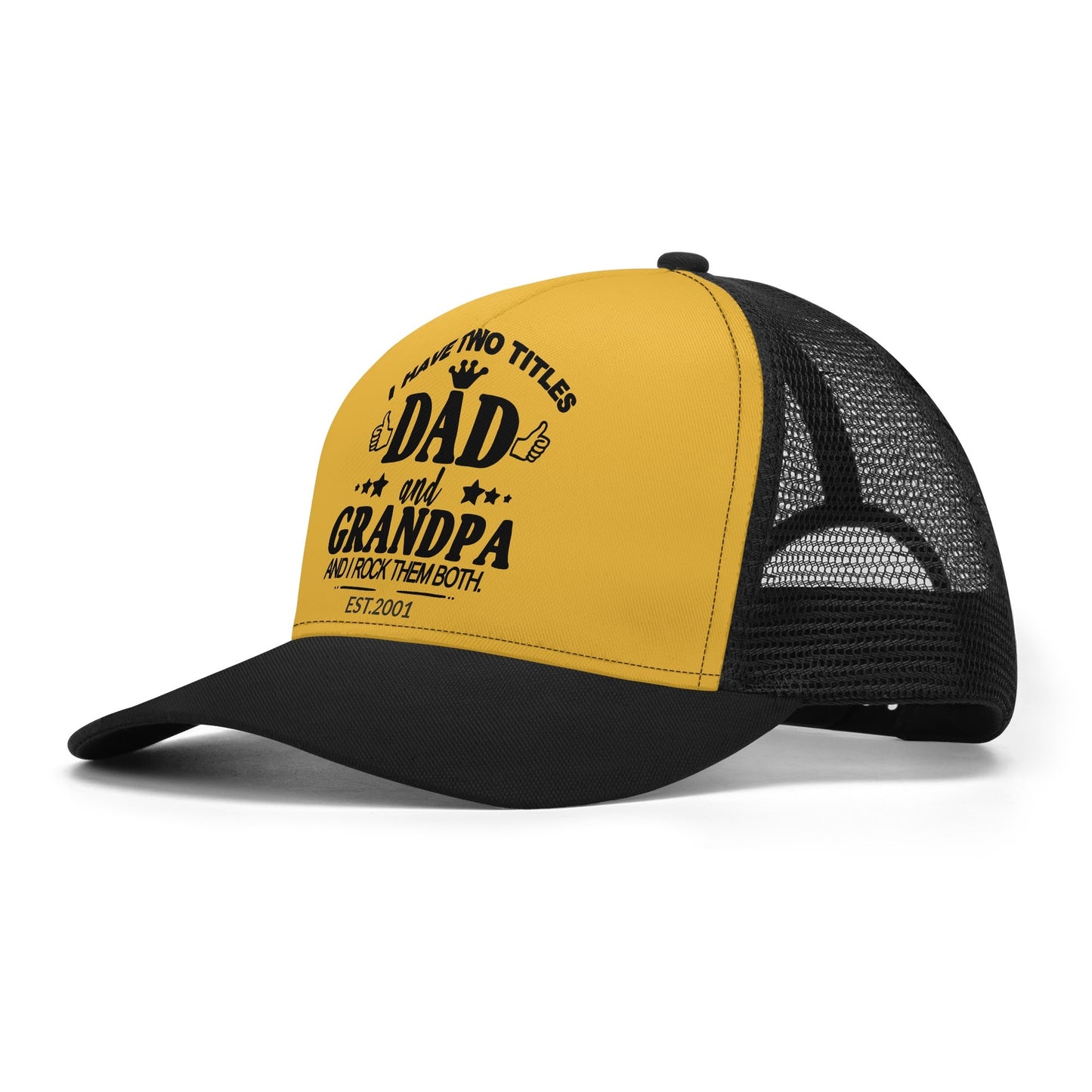 Two Titles DAD AND GRANDPA Trucker Hats