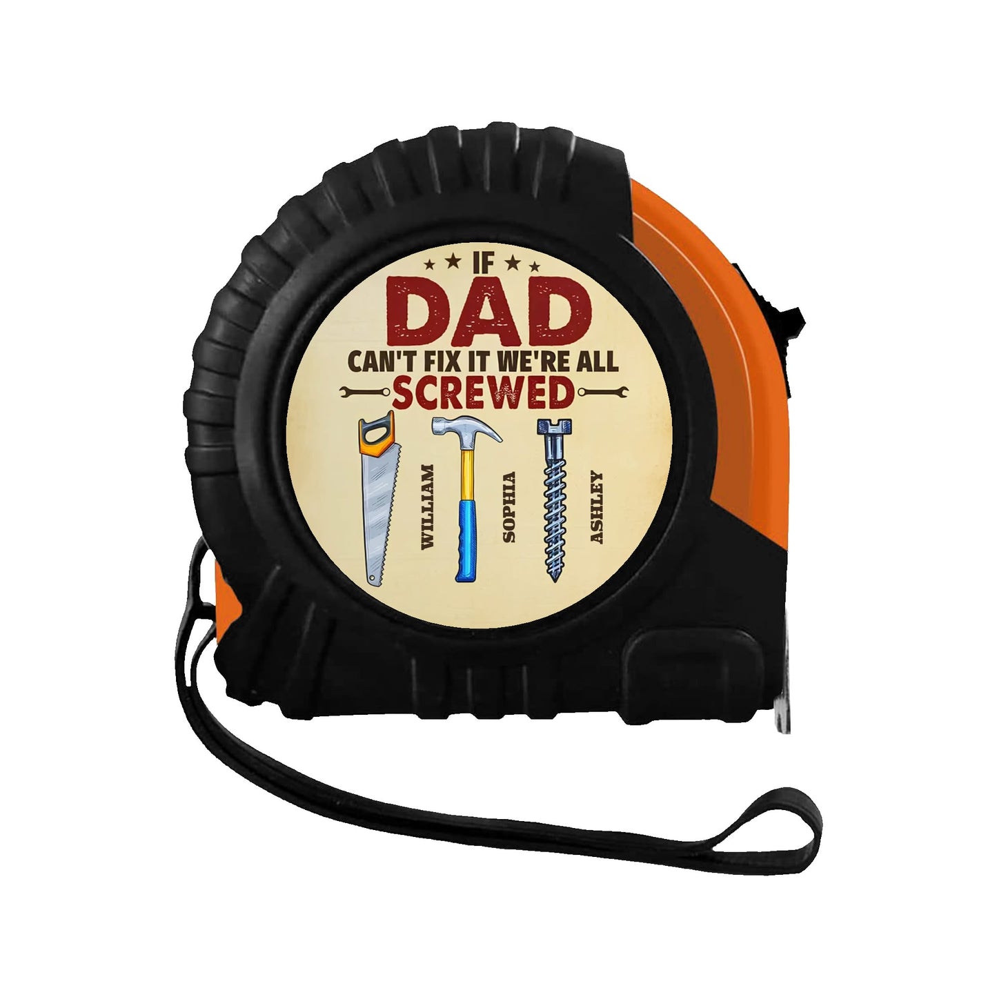 Personalized Best Daddy Ever Tape Measure Tape 3 M