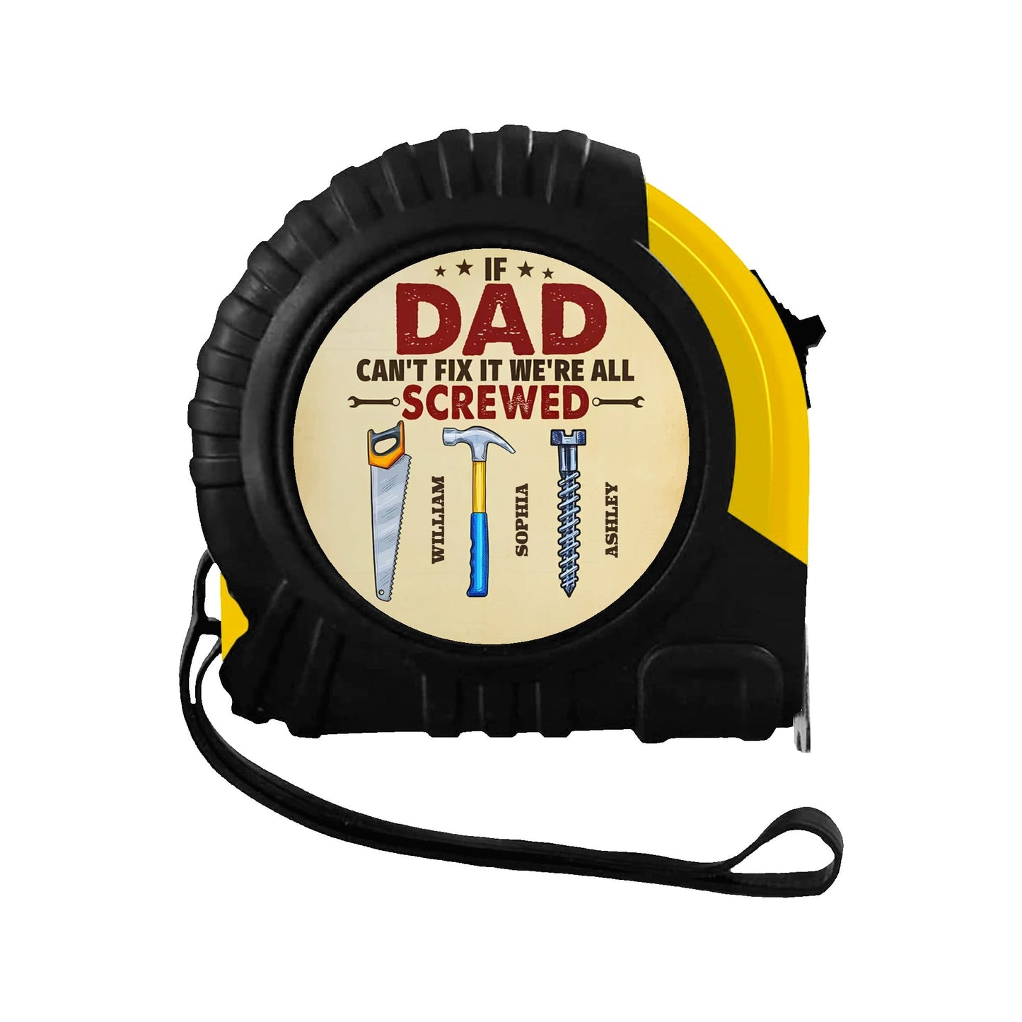 Personalized Best Daddy Ever Tape Measure Tape 3 M
