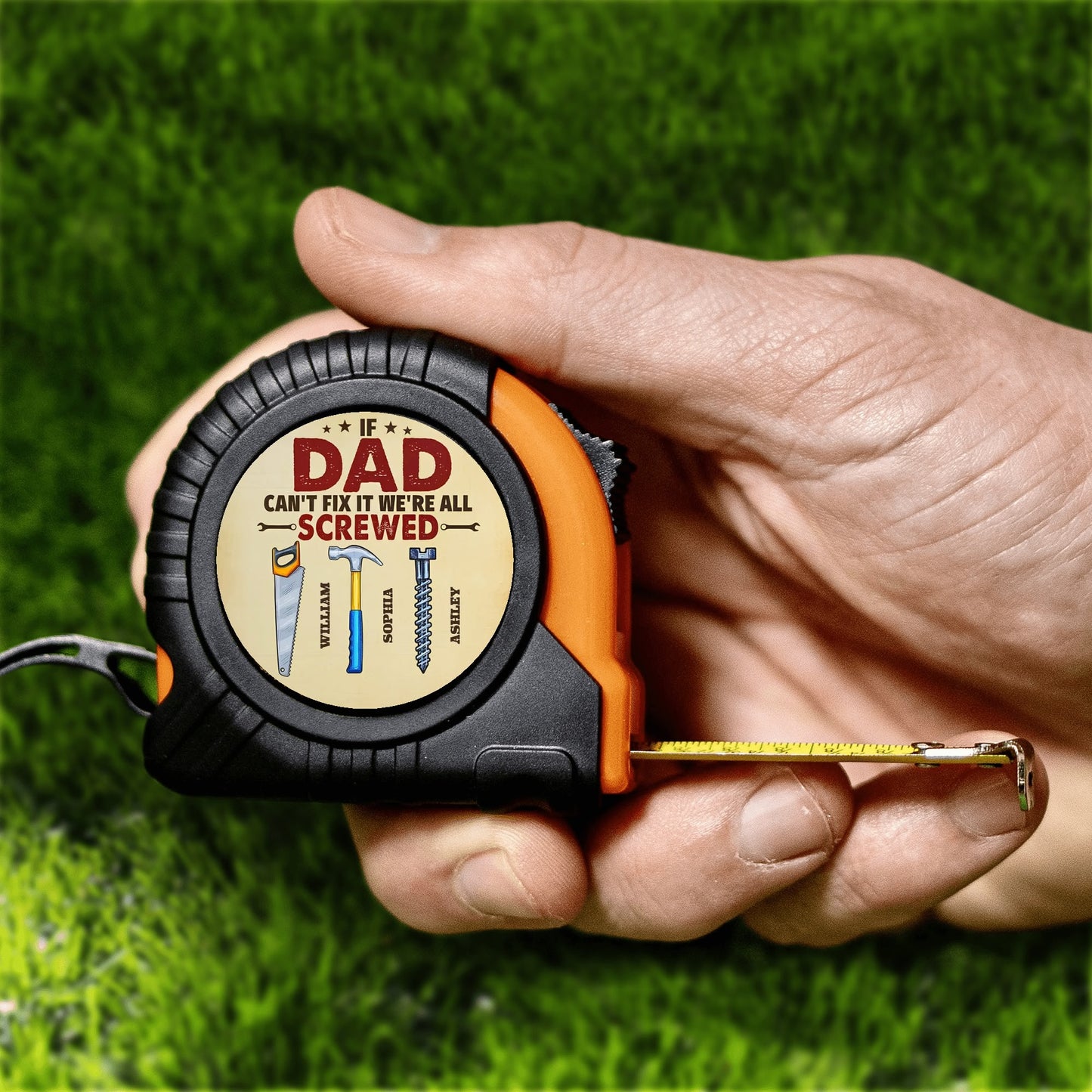 Personalized Best Daddy Ever Tape Measure Tape 3 M