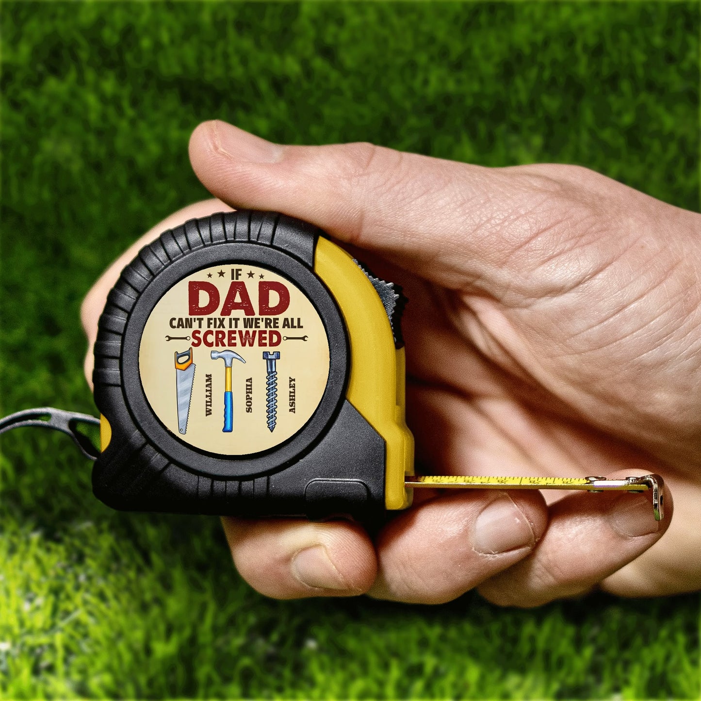 Personalized Best Daddy Ever Tape Measure Tape 3 M