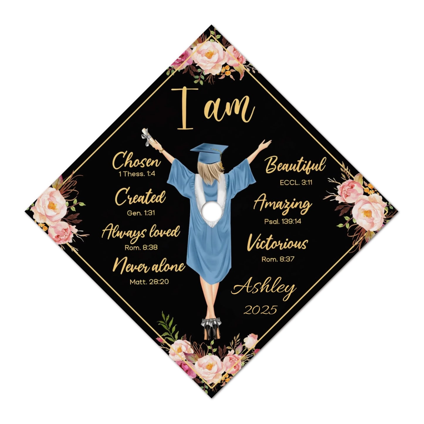 Decorated Graduation Cap Topper Class of 2025 Gift