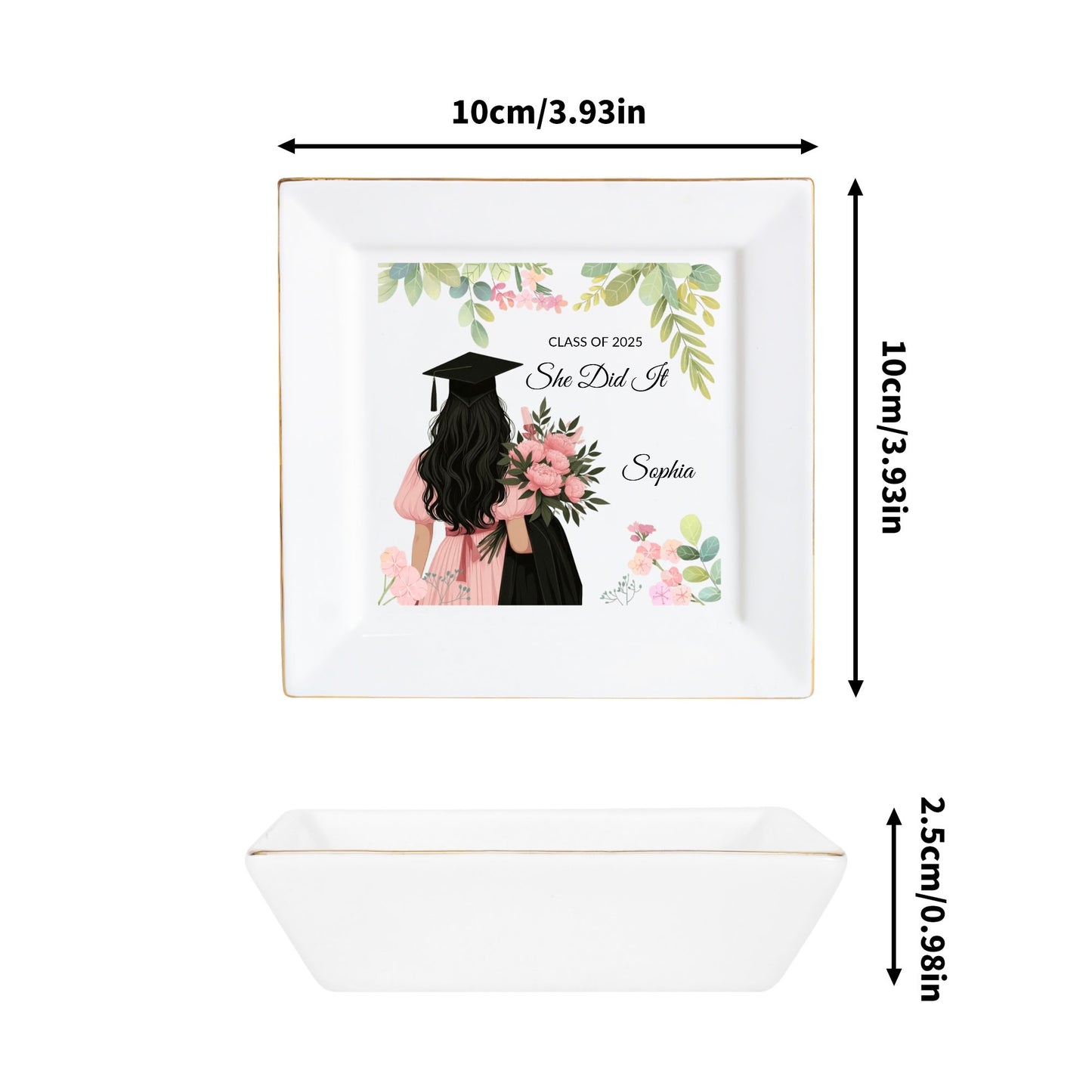 Custom Ceramic Square Dinner Plates Appetizer Plates 1 Pcs ,2 Pcs, 4 Pcs