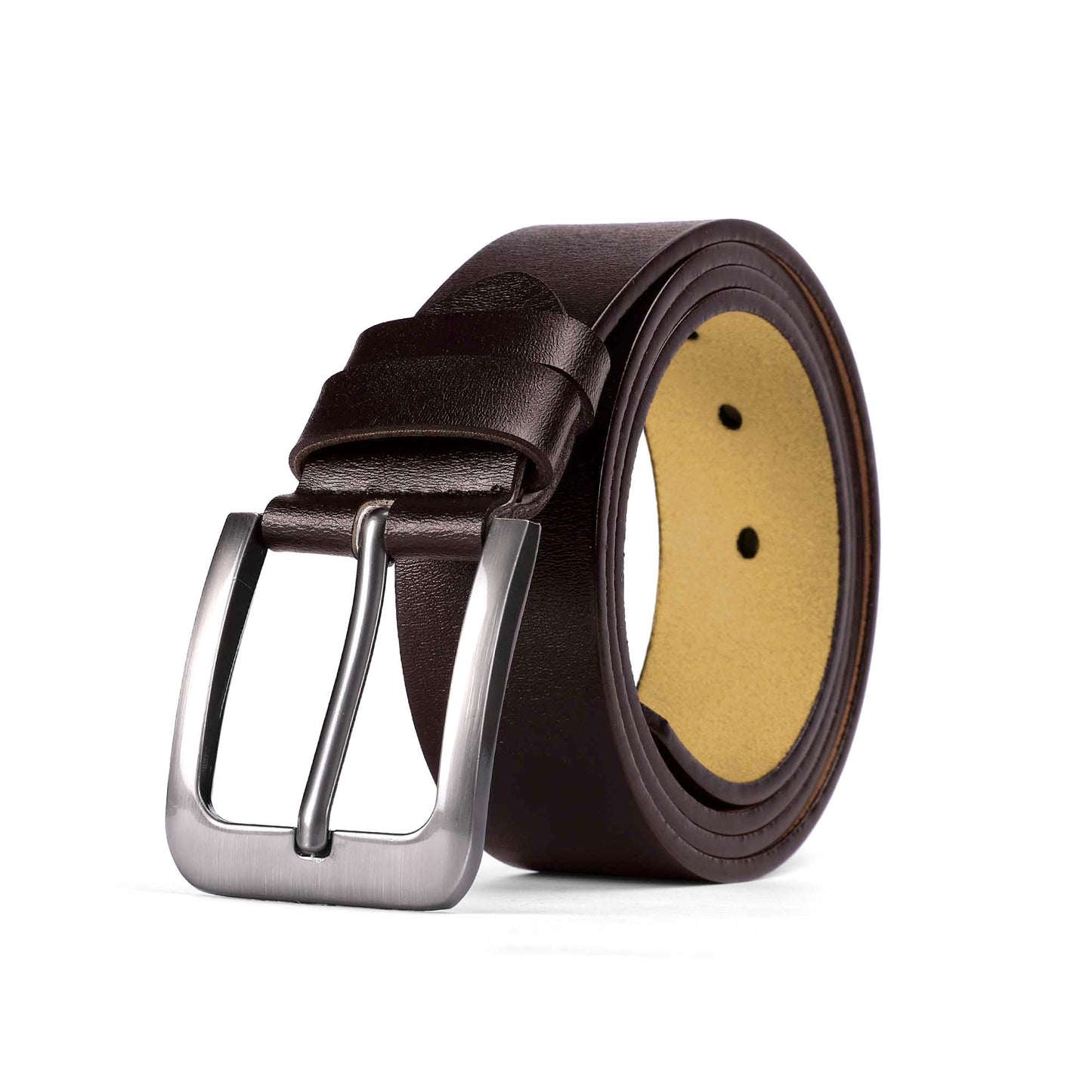 World's Best Grandpa Engraved Leather Brown Belt