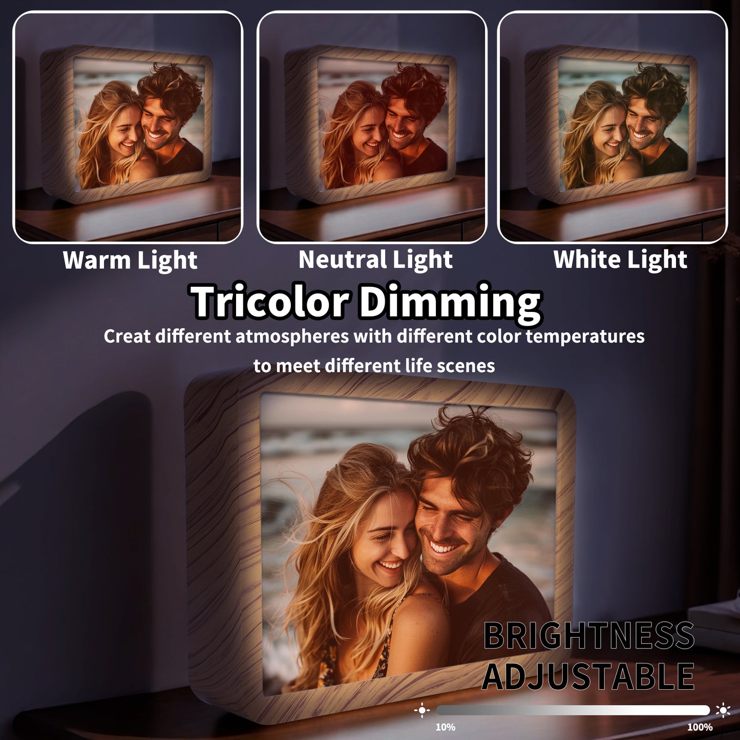 Personalized Horizontal Acrylic Magic Mirror 1,5,12 Pcs Photo Frame