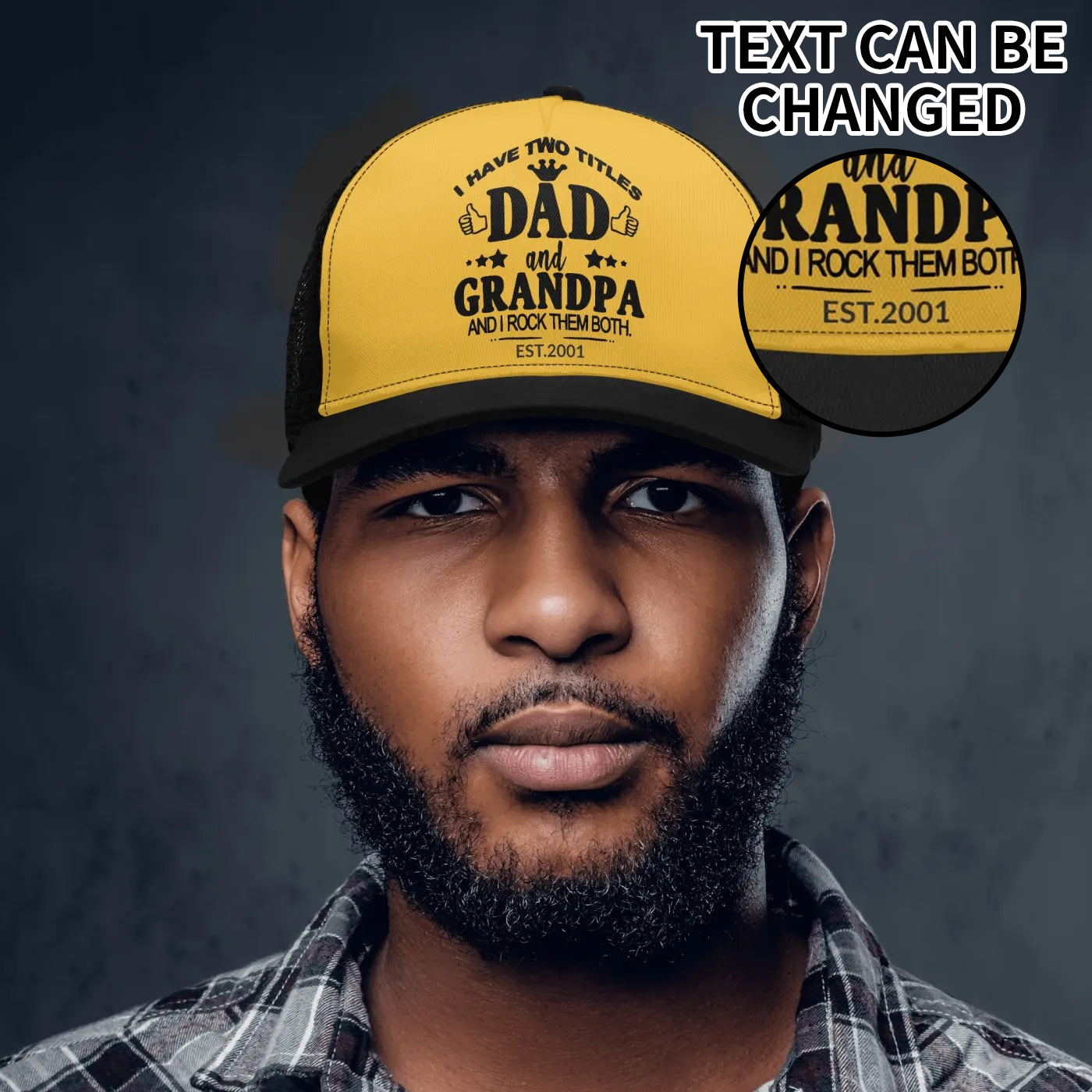 Two Titles DAD AND GRANDPA Trucker Hats
