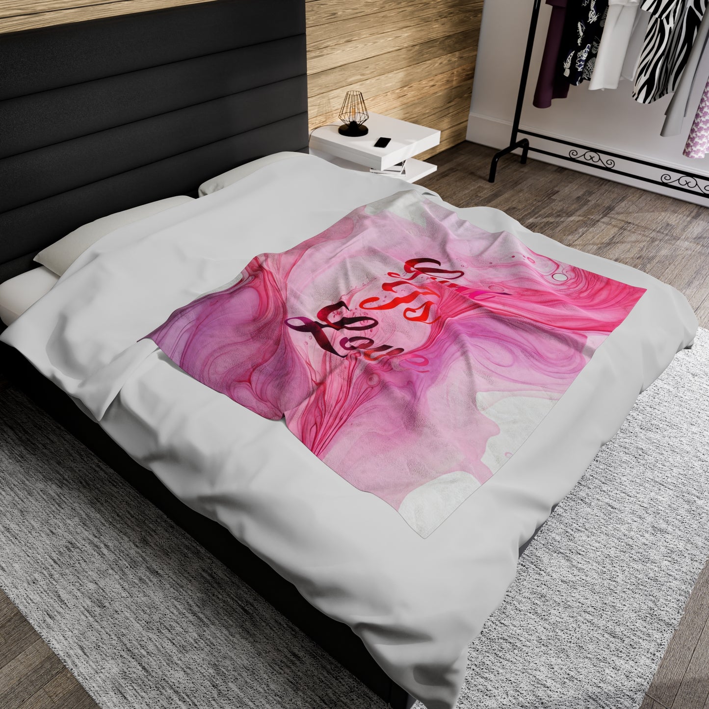 God Is Love Velveteen Plush Blanket
