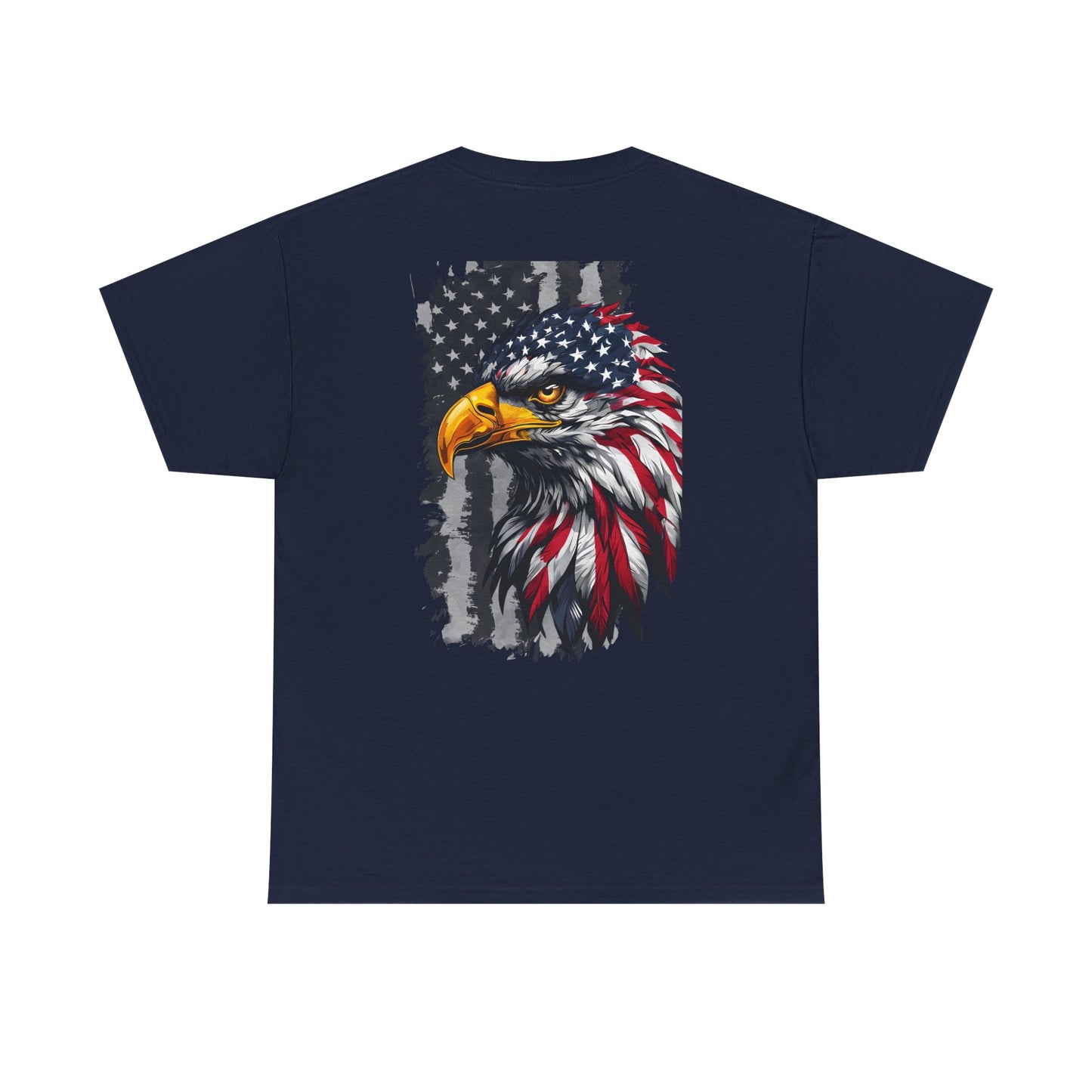 Patriotic Eagle Tee, Unisex Cotton T-Shirt, American Pride Shirt, 4th of July Gift, Independence Day Apparel, Eagle Graphic Tee, Casual Wear