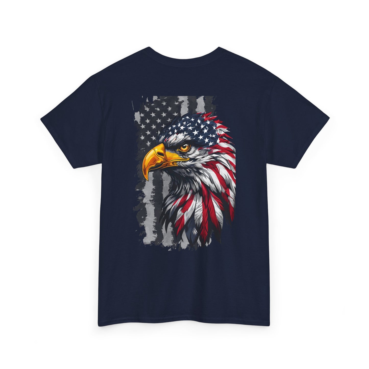 Patriotic Eagle Tee, Unisex Cotton T-Shirt, American Pride Shirt, 4th of July Gift, Independence Day Apparel, Eagle Graphic Tee, Casual Wear