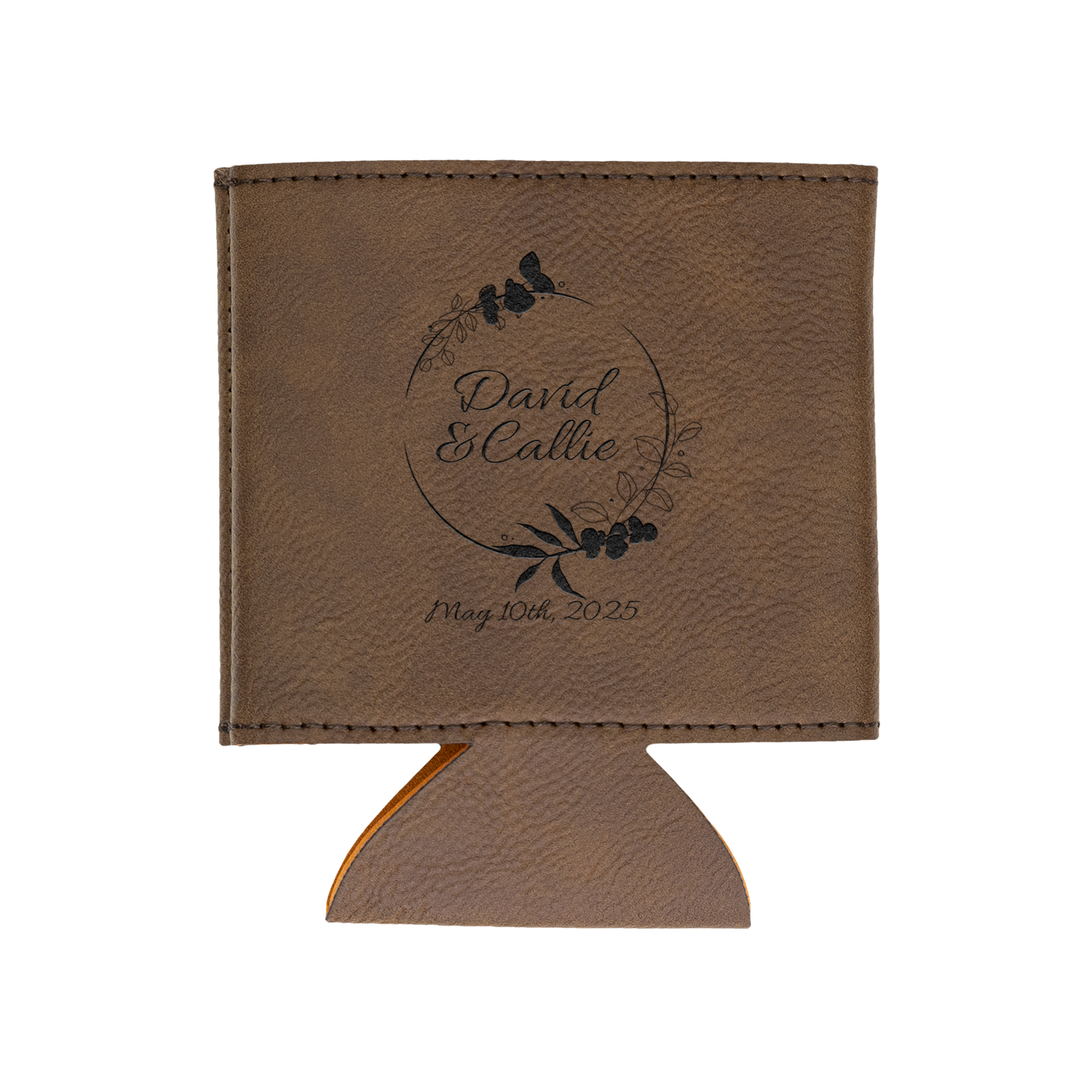Callie_and_David_Cup_Koozie_Dk_Brown_Flat_Mockup.png