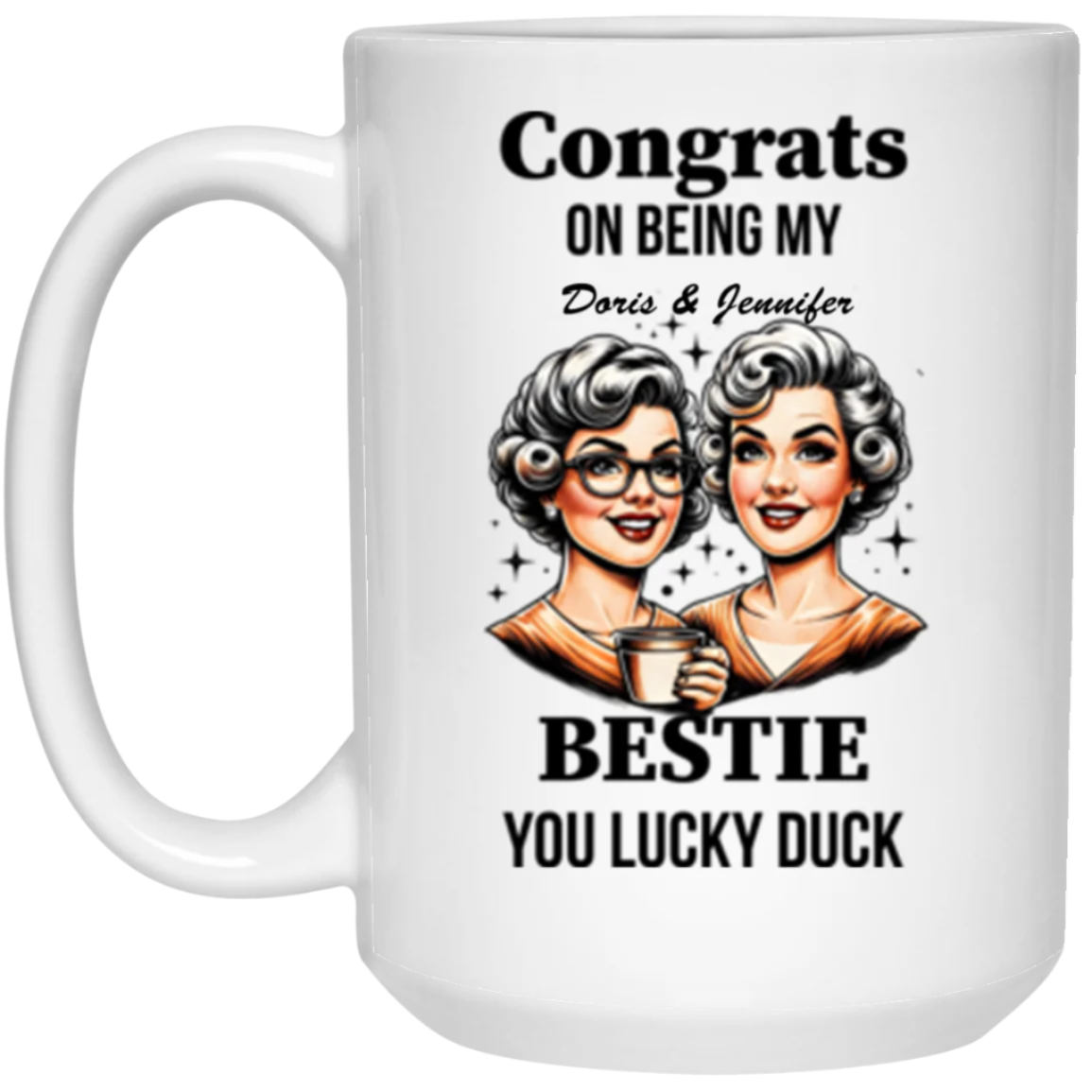 Fine Wine Bestie Mug