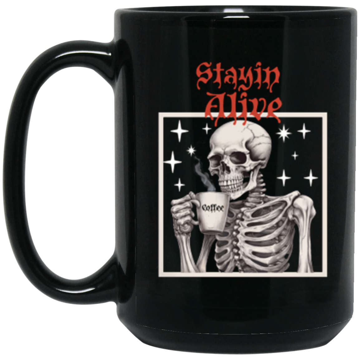 Coffee skeleton mug