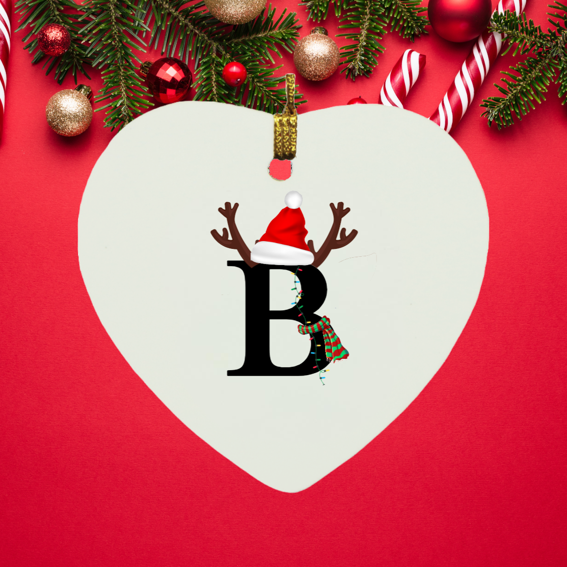 Christmas Letter Personalized Name Ornament