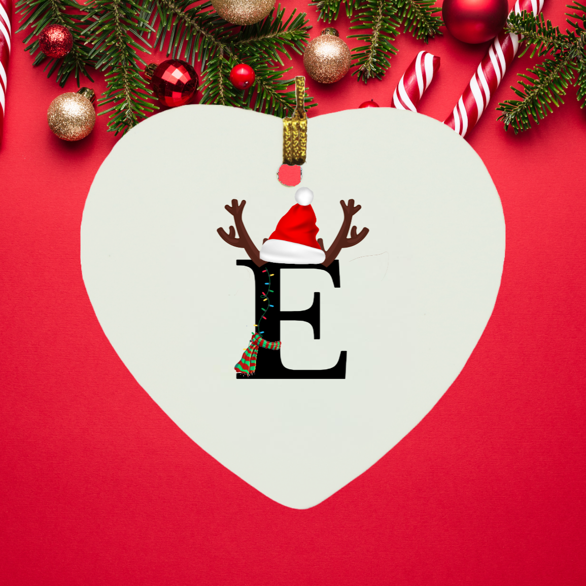 Christmas Letter Personalized Name Ornament