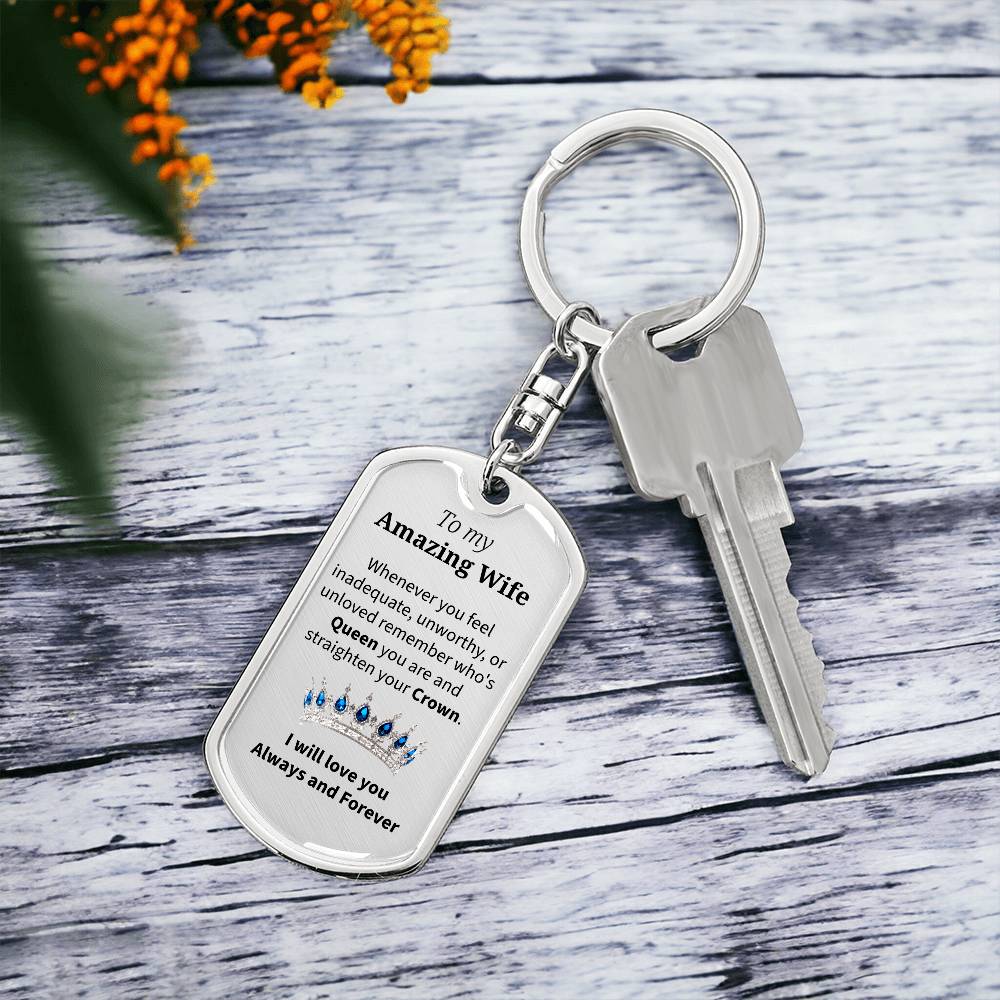 To my Amazing Wife Keychain
