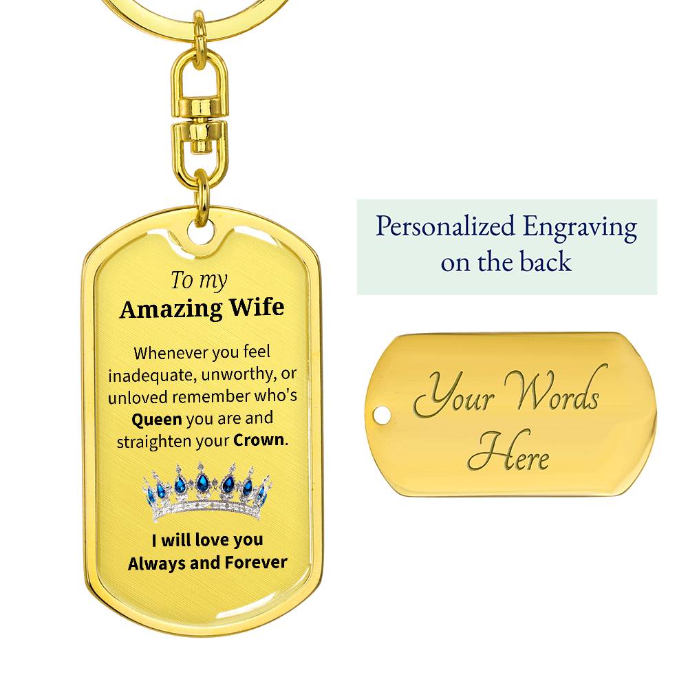 To my Amazing Wife Keychain