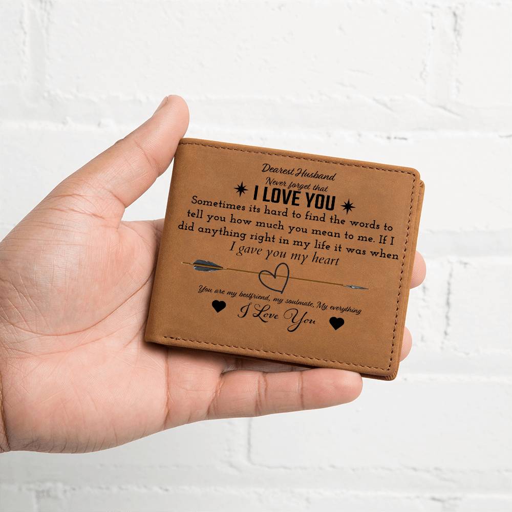 Dearest Husband keepsake wallet