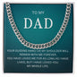 My Dad| Your Guiding Hand - Cuban Link Chain