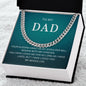 My Dad| Your Guiding Hand - Cuban Link Chain