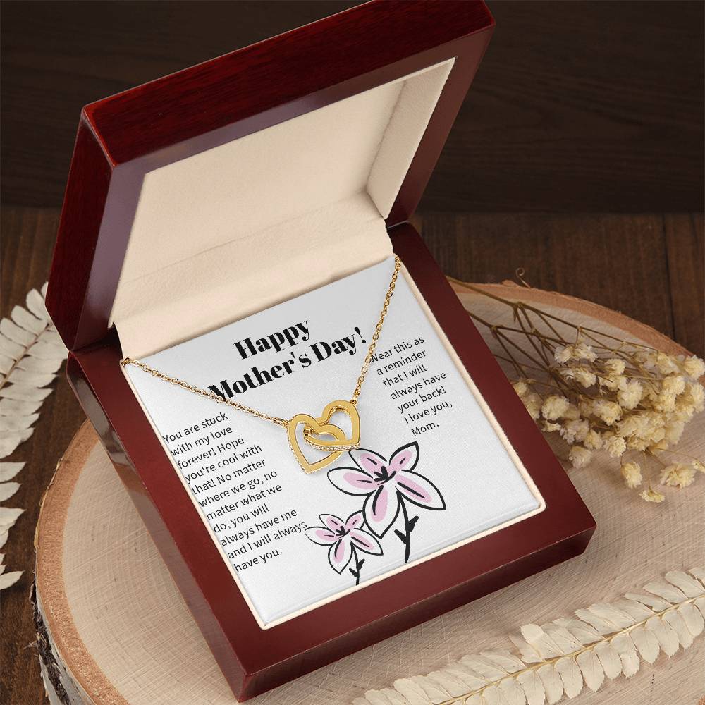 Mother's Love Two Hearts Necklace