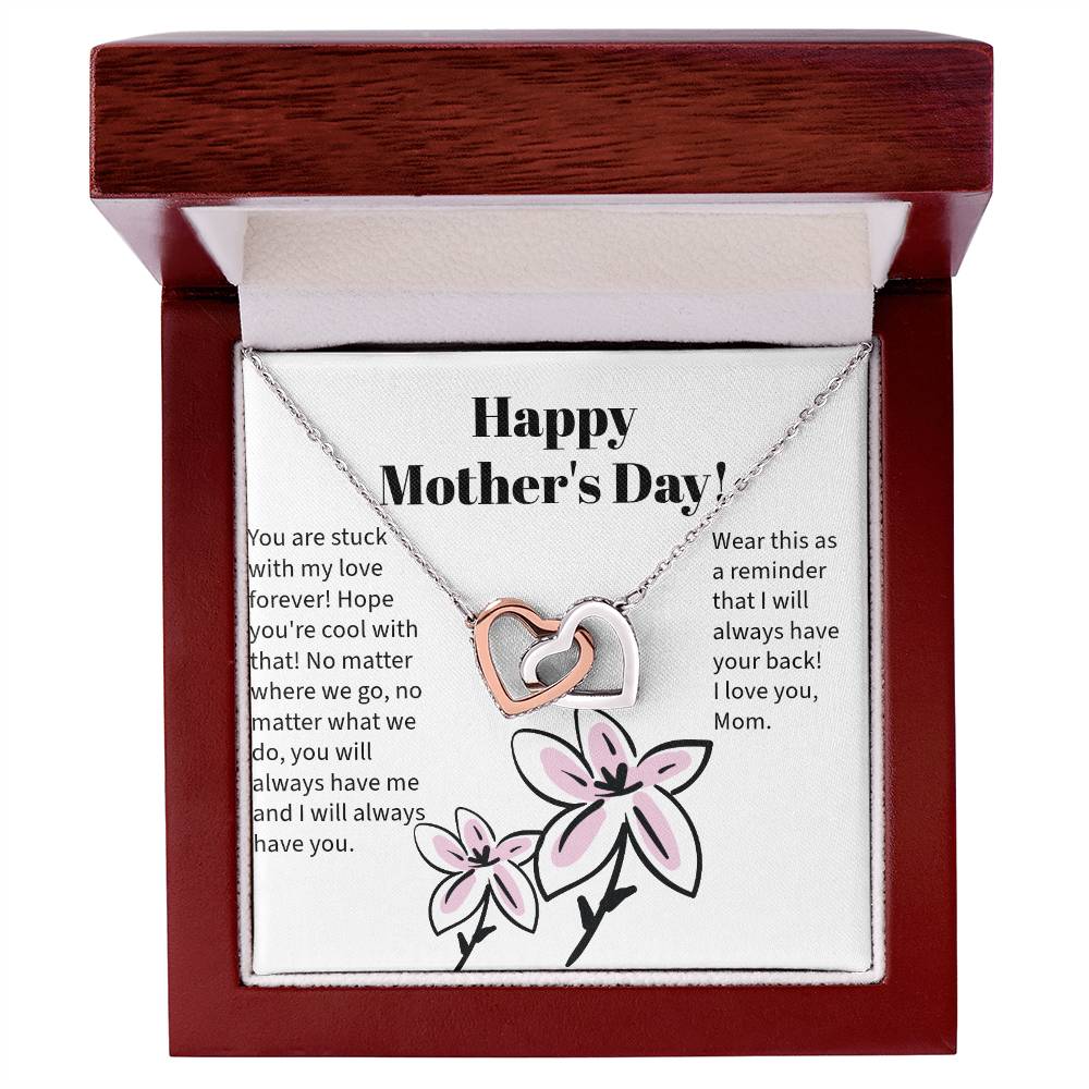 Mother's Love Two Hearts Necklace