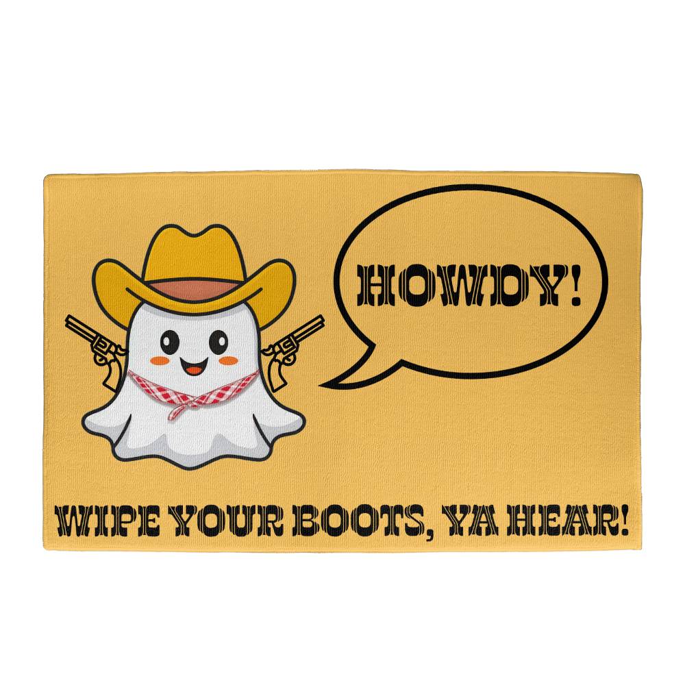 Howdy Ghost Welcome Mat
