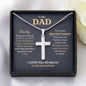 My Dad| My Hero - Stainless Steel Cross Necklace
