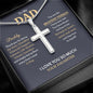 My Dad| My Hero - Stainless Steel Cross Necklace