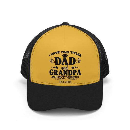 Two Titles DAD AND GRANDPA Trucker Hats