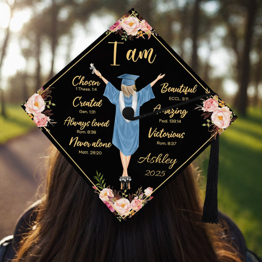 Decorated Graduation Cap Topper Class of 2025 Gift