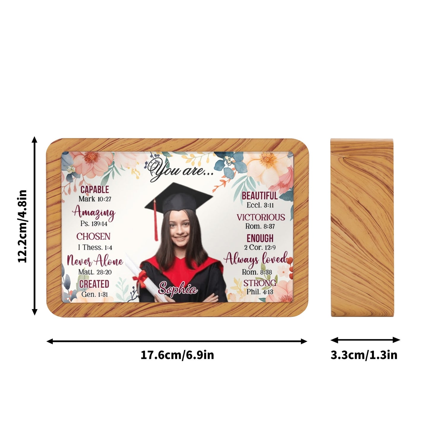Personalized Horizontal Acrylic Magic Mirror 1,5,12 Pcs Photo Frame