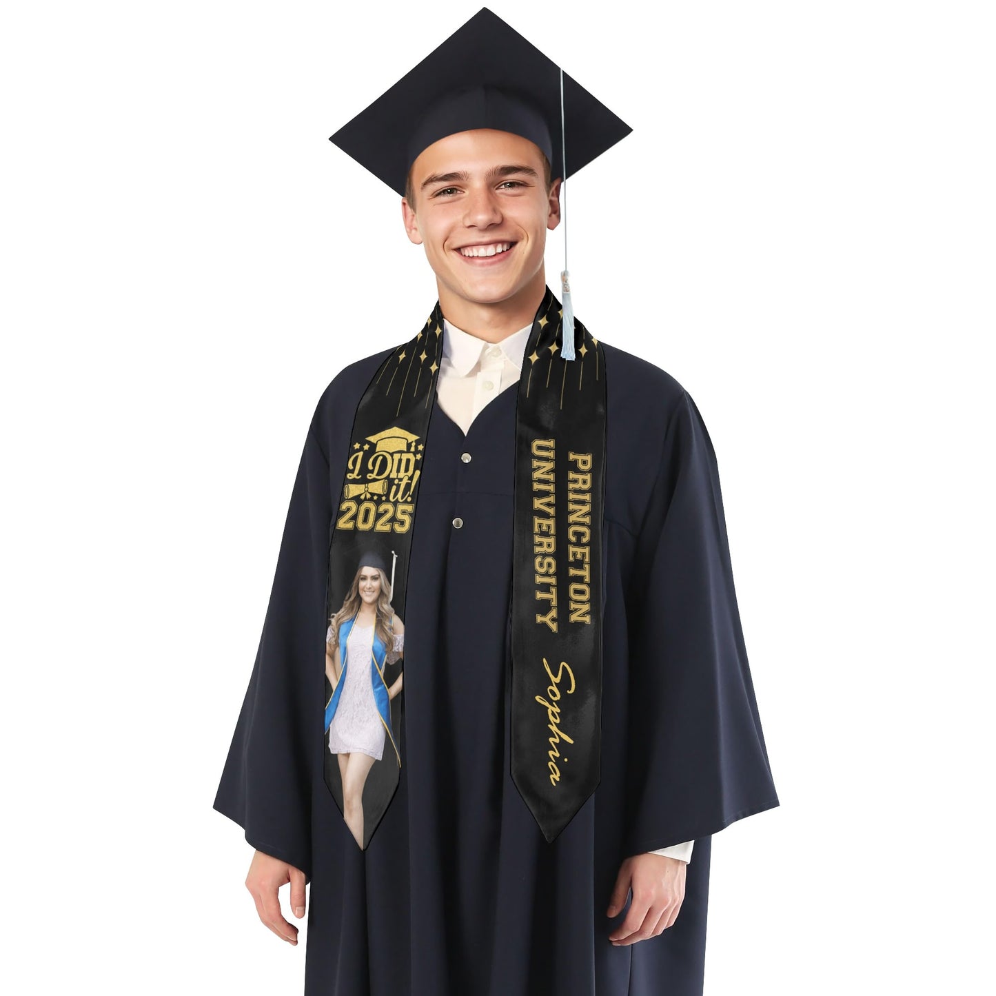 Graduate Ribbon Class of 2025 as Congrats Grad Party Decoration