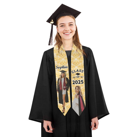 Graduate Ribbon Class of 2025 as Congrats Grad Party Decoration