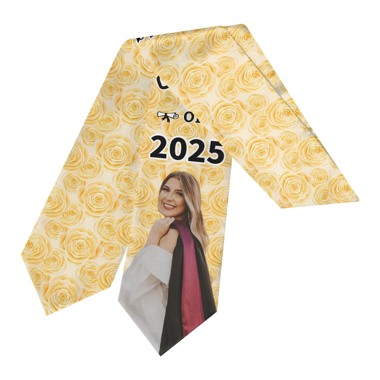 Graduate Ribbon Class of 2025 as Congrats Grad Party Decoration