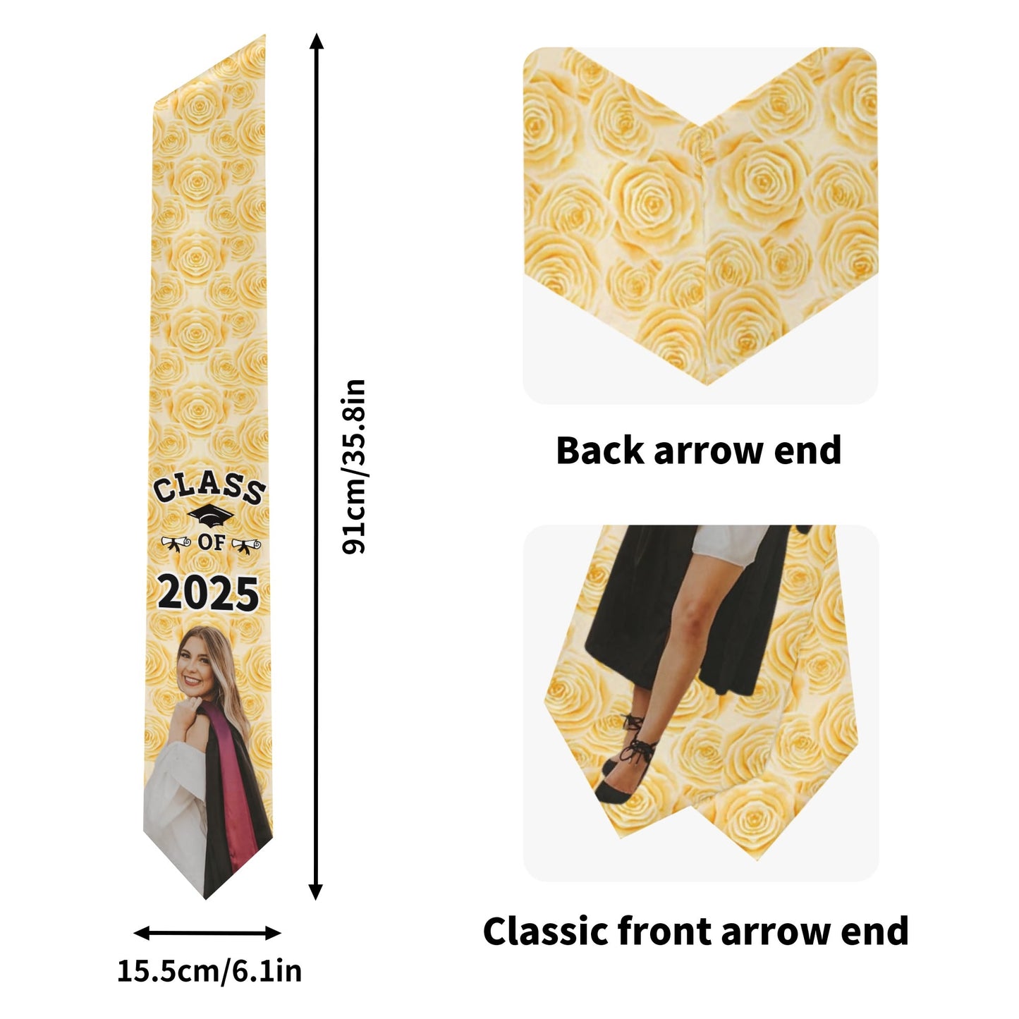 Graduate Ribbon Class of 2025 as Congrats Grad Party Decoration