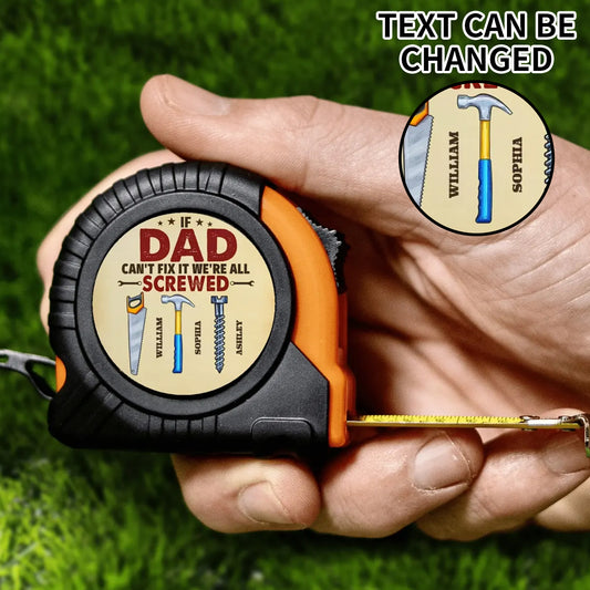 Personalized Best Daddy Ever Tape Measure Tape 3 M