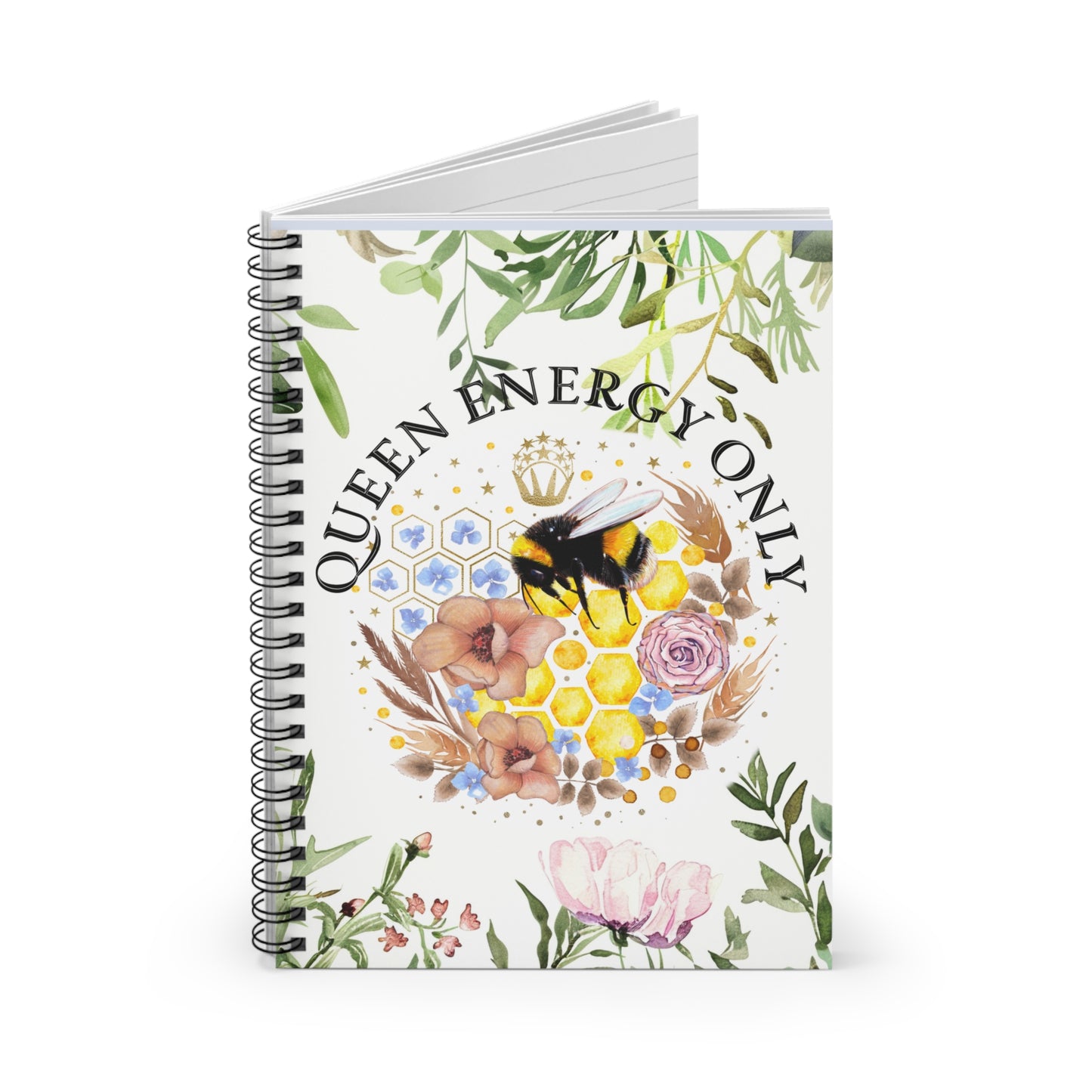 Queen Energy Only Spiral Notebook - Ruled Line