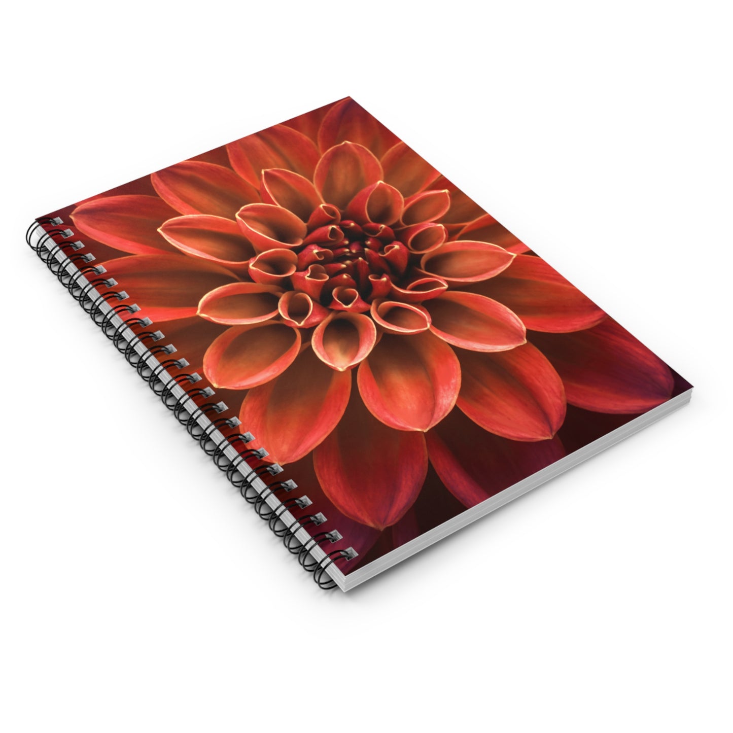 Flower Spiral Notebook - Ruled Line