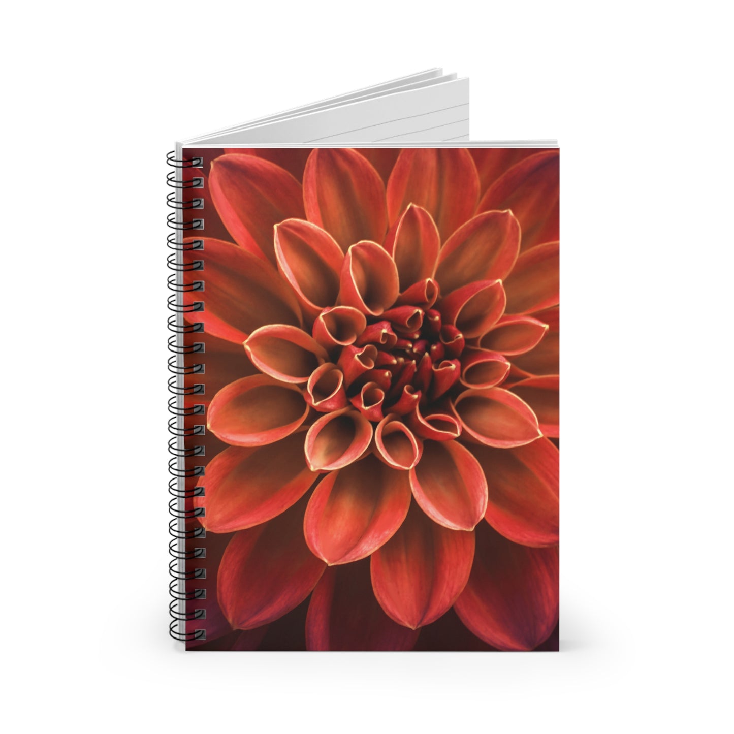 Flower Spiral Notebook - Ruled Line