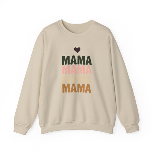 Mama Love Crewneck Sweatshirt - Cozy Gift for Moms