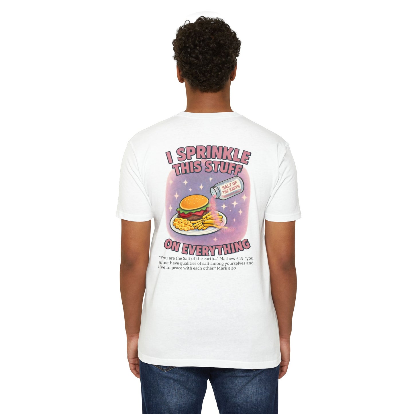 Salt T-Shirt — "I Sprinkle This Stuff On Everything" Retro Graphic Tee