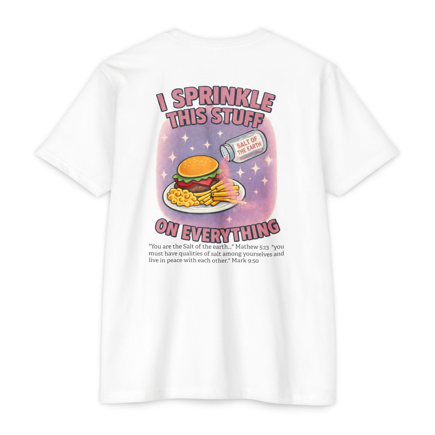 Salt T-Shirt — "I Sprinkle This Stuff On Everything" Retro Graphic Tee