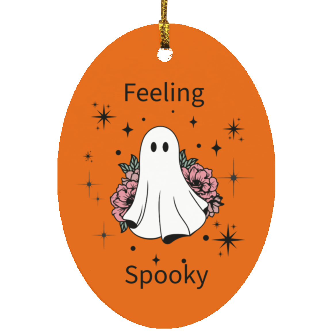 Feeling spooky ghost ornament