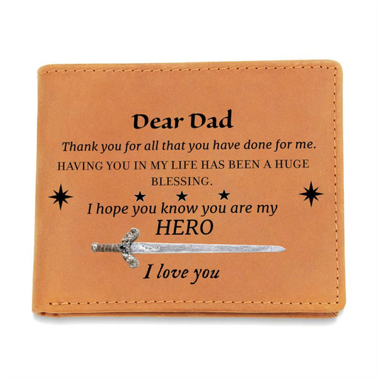 Dear Dad Keepsake Wallet