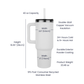 Stay Weird Engraved Flower 40oz Tumbler