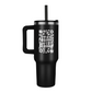 Stay Weird Engraved Flower 40oz Tumbler
